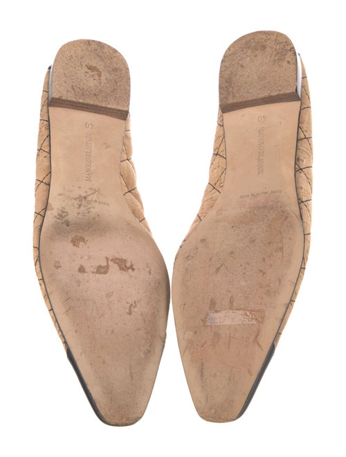 Manolo Blahnik Colorblock Pattern Flats