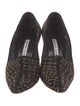 Manolo Blahnik Ponyhair Printed Pumps