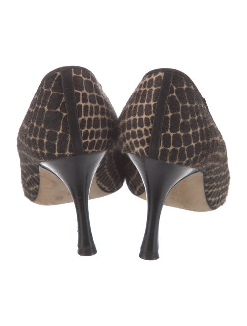 Manolo Blahnik Ponyhair Printed Pumps