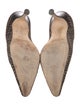 Manolo Blahnik Ponyhair Printed Pumps