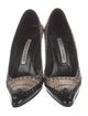 Manolo Blahnik Snakeskin Animal Print Pumps