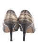 Manolo Blahnik Snakeskin Animal Print Pumps