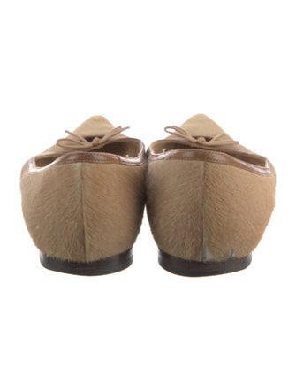 Manolo Blahnik Ponyhair Ballet Flats