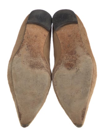 Manolo Blahnik Ponyhair Ballet Flats