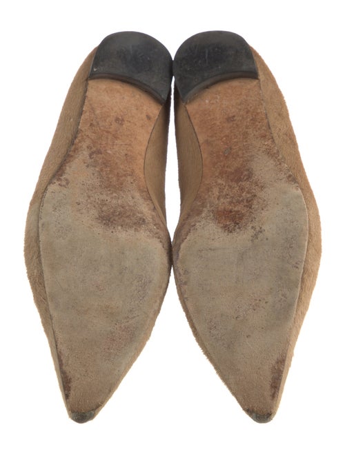 Manolo Blahnik Ponyhair Ballet Flats