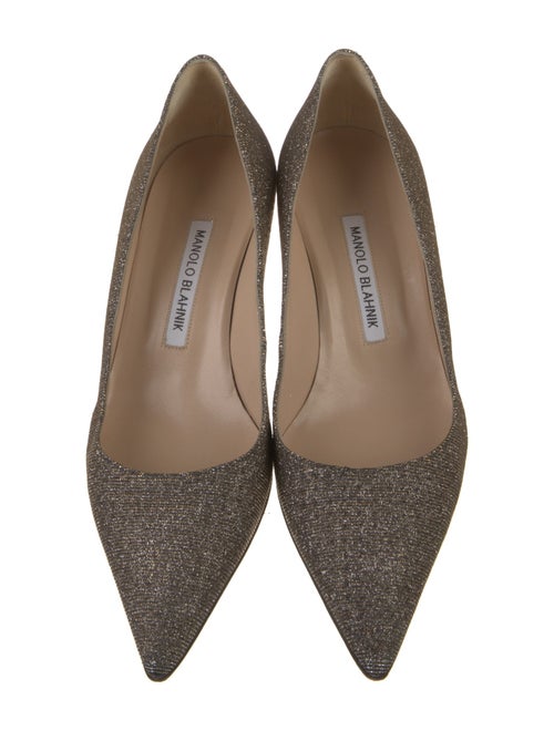 Manolo Blahnik Glitter Glitter Accents Pumps
