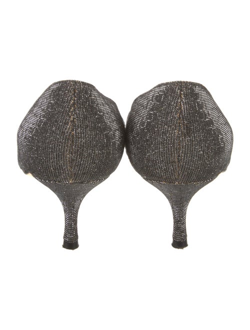 Manolo Blahnik Glitter Glitter Accents Pumps