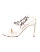 Manolo Blahnik Patent Leather Chain-Link Accents Sandals