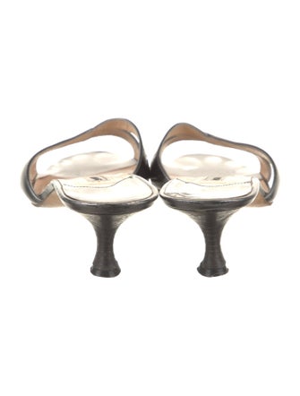 Manolo Blahnik Patent Leather Slides