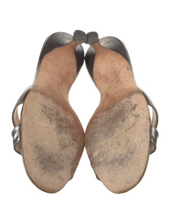 Manolo Blahnik Patent Leather Slides