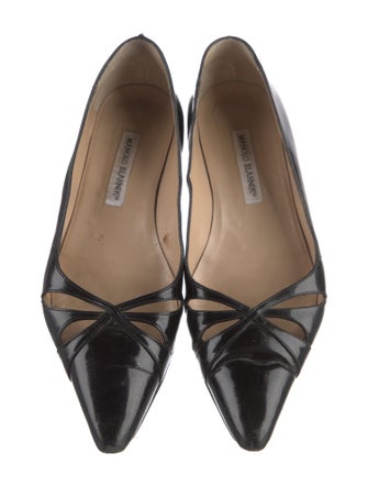 Manolo Blahnik Patent Leather Flats