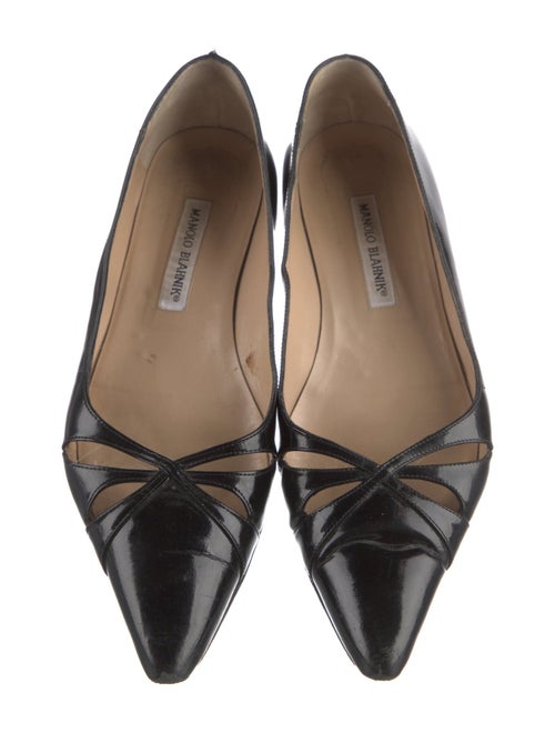 Manolo Blahnik Patent Leather Flats