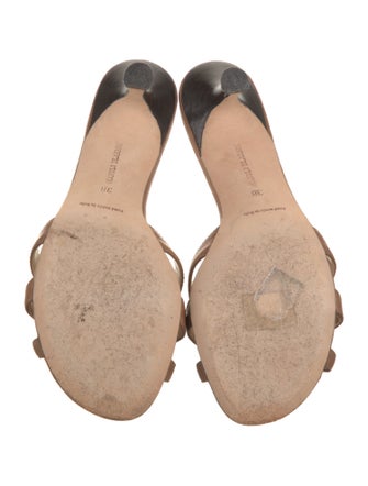 Manolo Blahnik Leather Slides