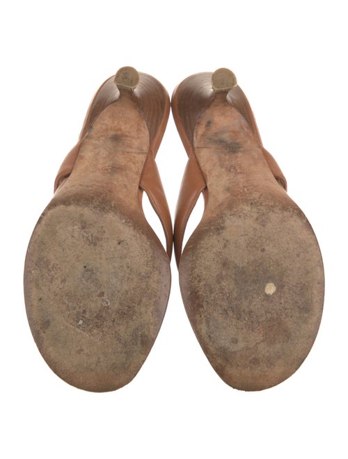 Manolo Blahnik Leather Slides