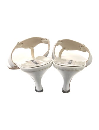 Manolo Blahnik Leather Slides