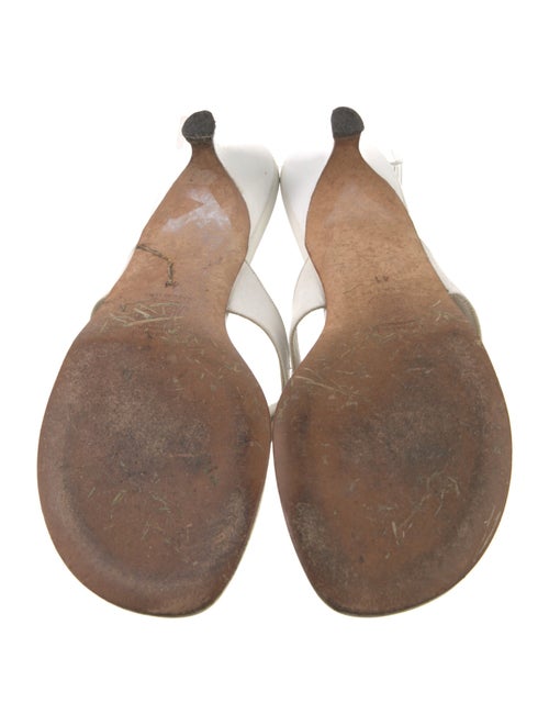 Manolo Blahnik Leather Slides