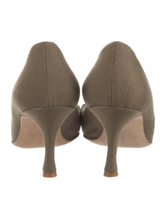 Manolo Blahnik Canvas Pumps