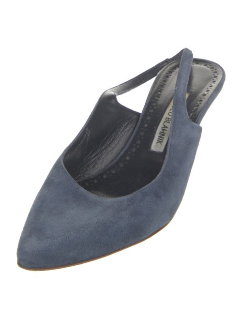 Manolo Blahnik Suede Mules