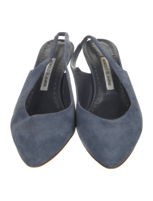 Manolo Blahnik Suede Mules