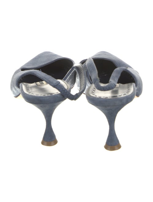 Manolo Blahnik Suede Mules
