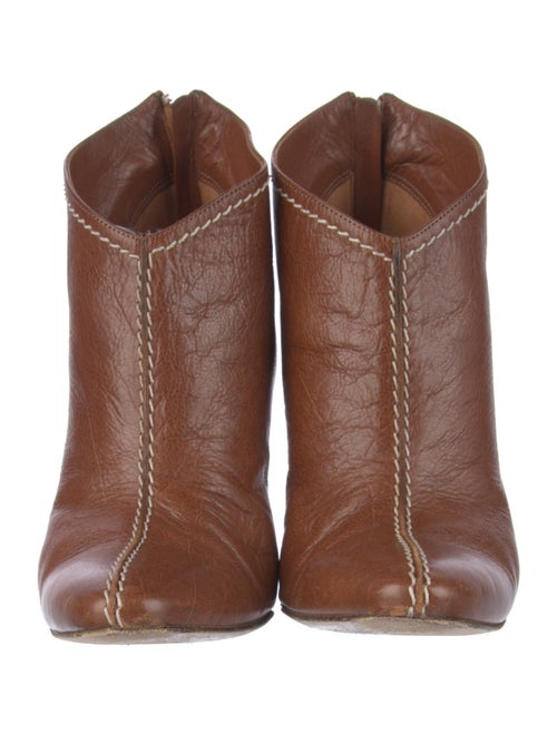 Manolo Blahnik Leather Lace-Up Boots