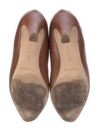 Manolo Blahnik Leather Lace-Up Boots