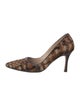 Manolo Blahnik Ponyhair Printed Pumps