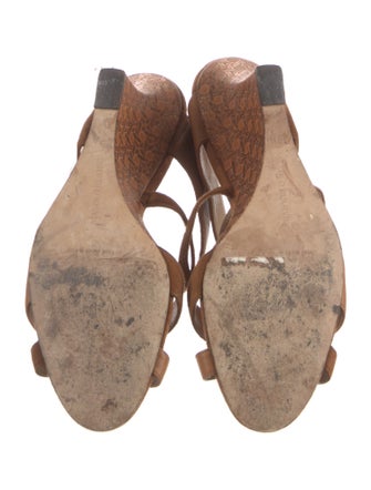 Manolo Blahnik Leather Slides