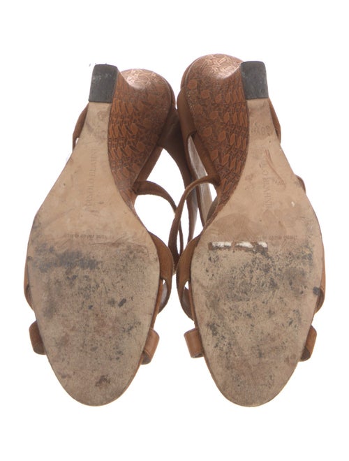 Manolo Blahnik Leather Slides