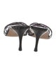 Manolo Blahnik PVC Animal Print Slides