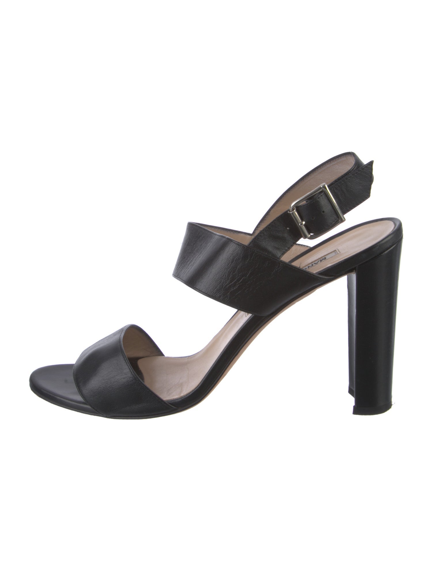 Manolo Blahnik Leather Slingback Sandals