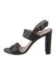 Manolo Blahnik Leather Slingback Sandals