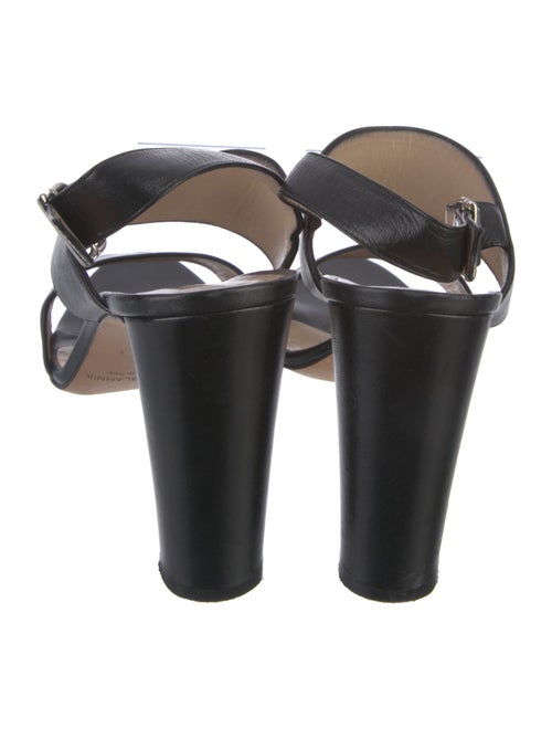 Manolo Blahnik Leather Slingback Sandals