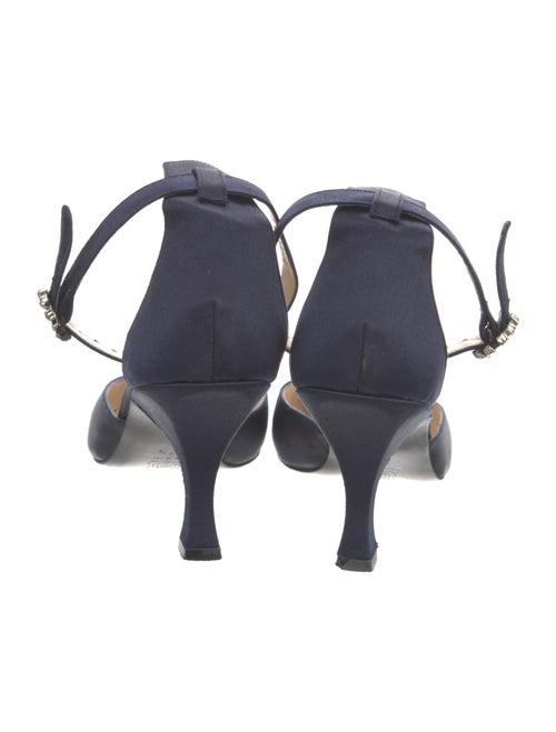 Manolo Blahnik Satin D'Orsay Pumps