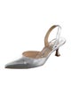 Manolo Blahnik Leather Slingback Pumps