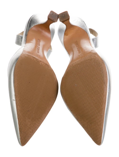 Manolo Blahnik Leather Slingback Pumps