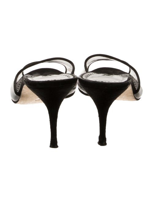 Manolo Blahnik Suede Slides