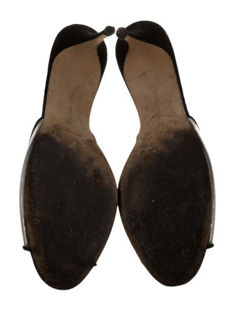 Manolo Blahnik Suede Slides