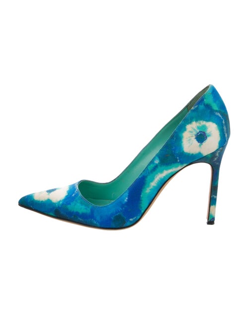 Manolo Blahnik Tie-Dye Print Pumps