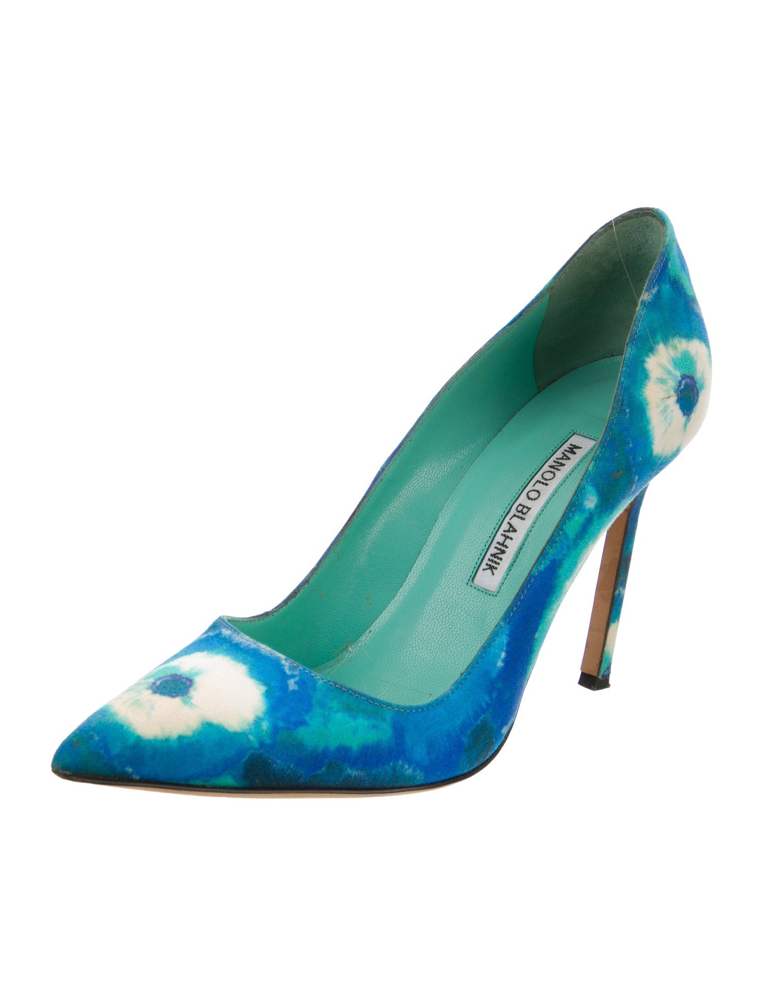 Manolo Blahnik Tie-Dye Print Pumps