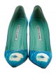 Manolo Blahnik Tie-Dye Print Pumps