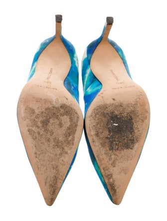 Manolo Blahnik Tie-Dye Print Pumps