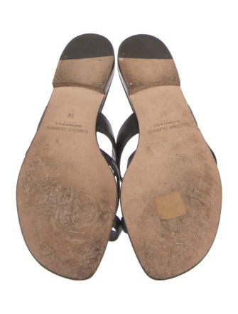 Manolo Blahnik Leather Slides