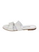 Manolo Blahnik Leather Slides