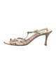 Manolo Blahnik Leather T-Strap Sandals