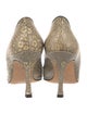 Manolo Blahnik Lizard Animal Print Pumps