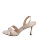 Manolo Blahnik Leather Slingback Sandals