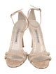 Manolo Blahnik Snakeskin Animal Print Sandals