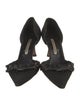 Manolo Blahnik Ruffle Embellishment D'Orsay Pumps