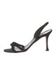 Manolo Blahnik Suede Slingback Sandals
